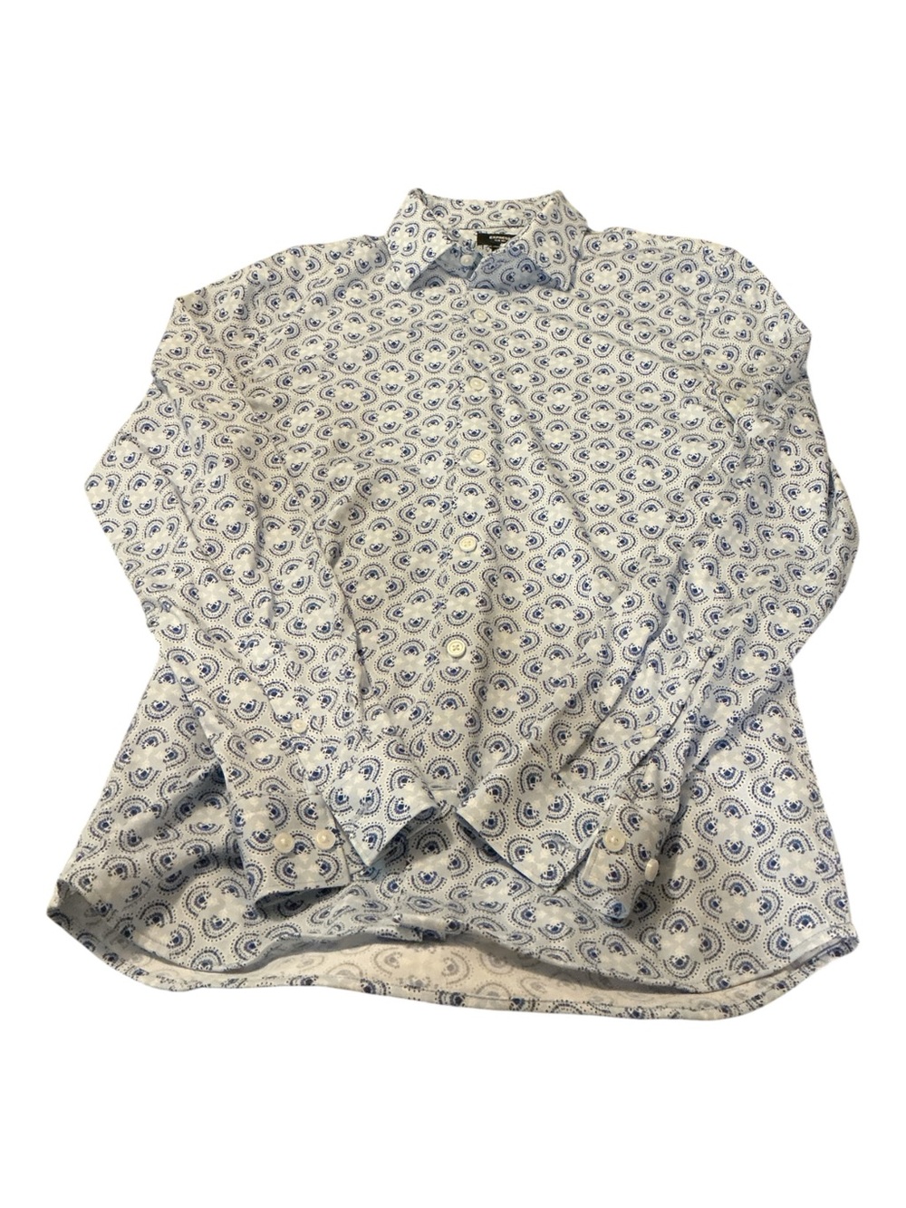 Express Men's Slim Fit Long Sleeve Button Up Shirt